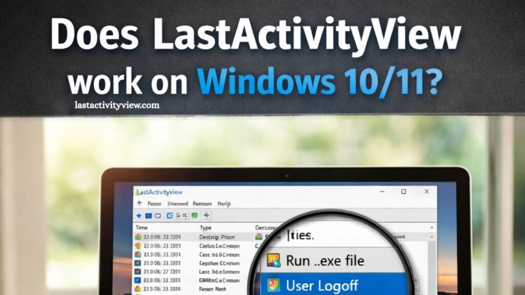 LastActivityView Work on Windows 1011